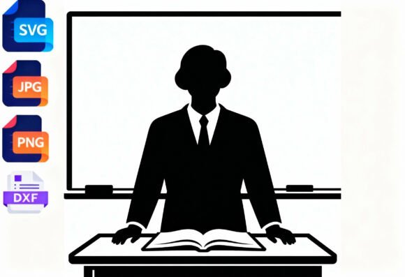 A Designer's Look at the Teacher Silhouette Classroom Book