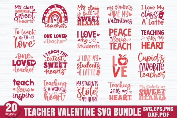 A Designer's Review of the Teacher Valentine SVG Bundle