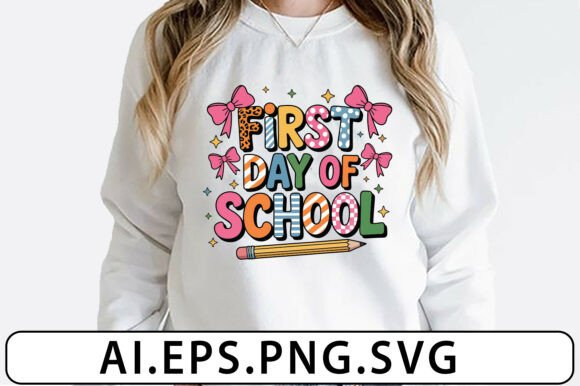 Evaluating a First Day of School Embroidery Design
